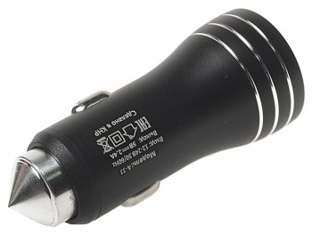 449 р. Устройство зарядное в прикуриватель 2USB 12V FAISON FAISON a-33 black FAISON a-33 black  с доставкой в г. Кемерово. Увеличить фотографию 2