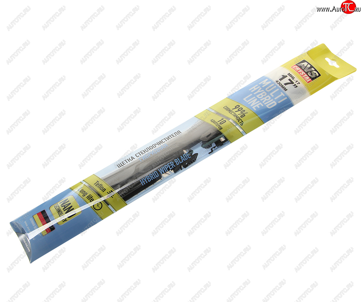 599 р. Щетка стеклоочистителя 430мм гибридная Multi Hybrid Line (адаптер 10 в 1) AVS AVS a40381s  с доставкой в г. Кемерово