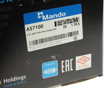 4 199 р. Амортизатор CHEVROLET Cobalt (13-) передний левый газовый MANDO MANDO a57100 MANDO a57100  с доставкой в г. Кемерово. Увеличить фотографию 6