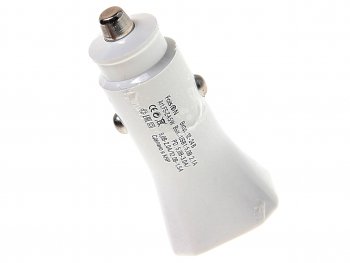 449 р. Устройство зарядное в прикуриватель 1USB + 1 Type C 12V FAISON FAISON a5 white  с доставкой в г. Кемерово. Увеличить фотографию 2