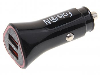 479 р. Устройство зарядное в прикуриватель 2USB 12V FAISON FAISON a-6 black  с доставкой в г. Кемерово. Увеличить фотографию 1