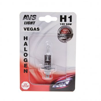 110 р. Лампа 12V H1 55W P14.5s блистер (1шт.) AVS AVS a78479s  с доставкой в г. Кемерово. Увеличить фотографию 1