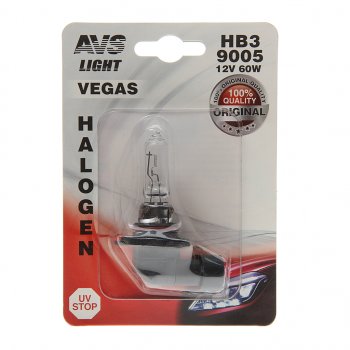 253 р. Лампа 12V HB3 P20d 60W блистер (1шт.) Vegas AVS AVS a78485s  с доставкой в г. Кемерово. Увеличить фотографию 1