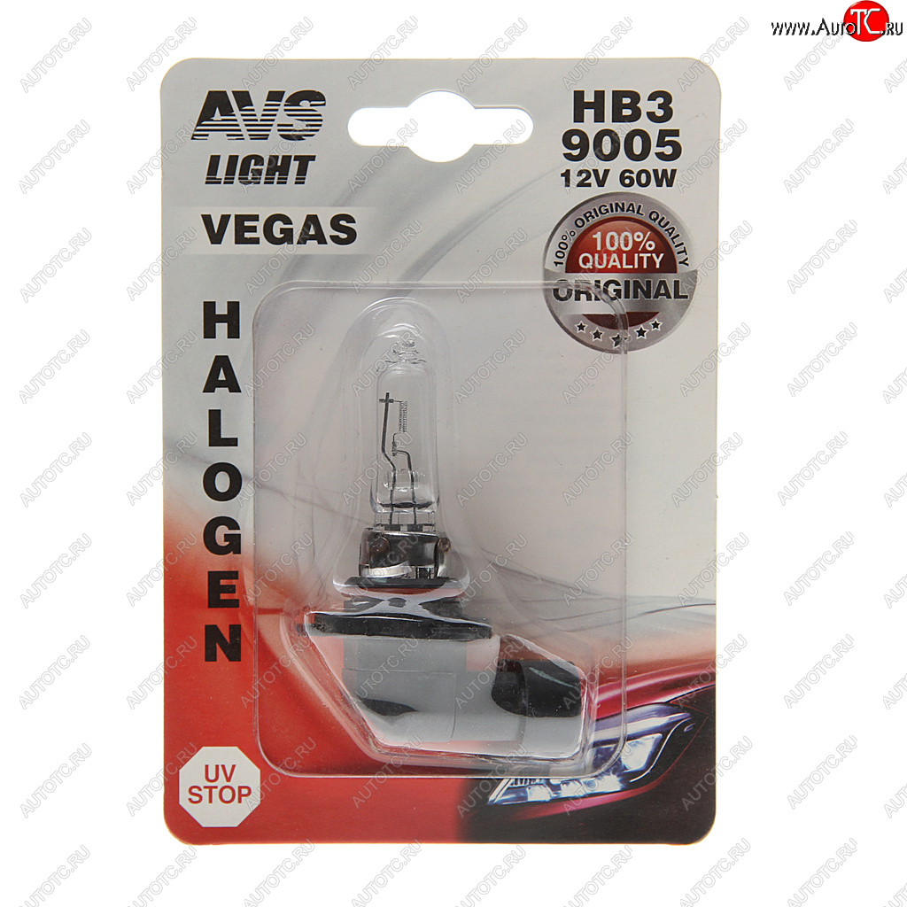 253 р. Лампа 12V HB3 P20d 60W блистер (1шт.) Vegas AVS AVS a78485s  с доставкой в г. Кемерово