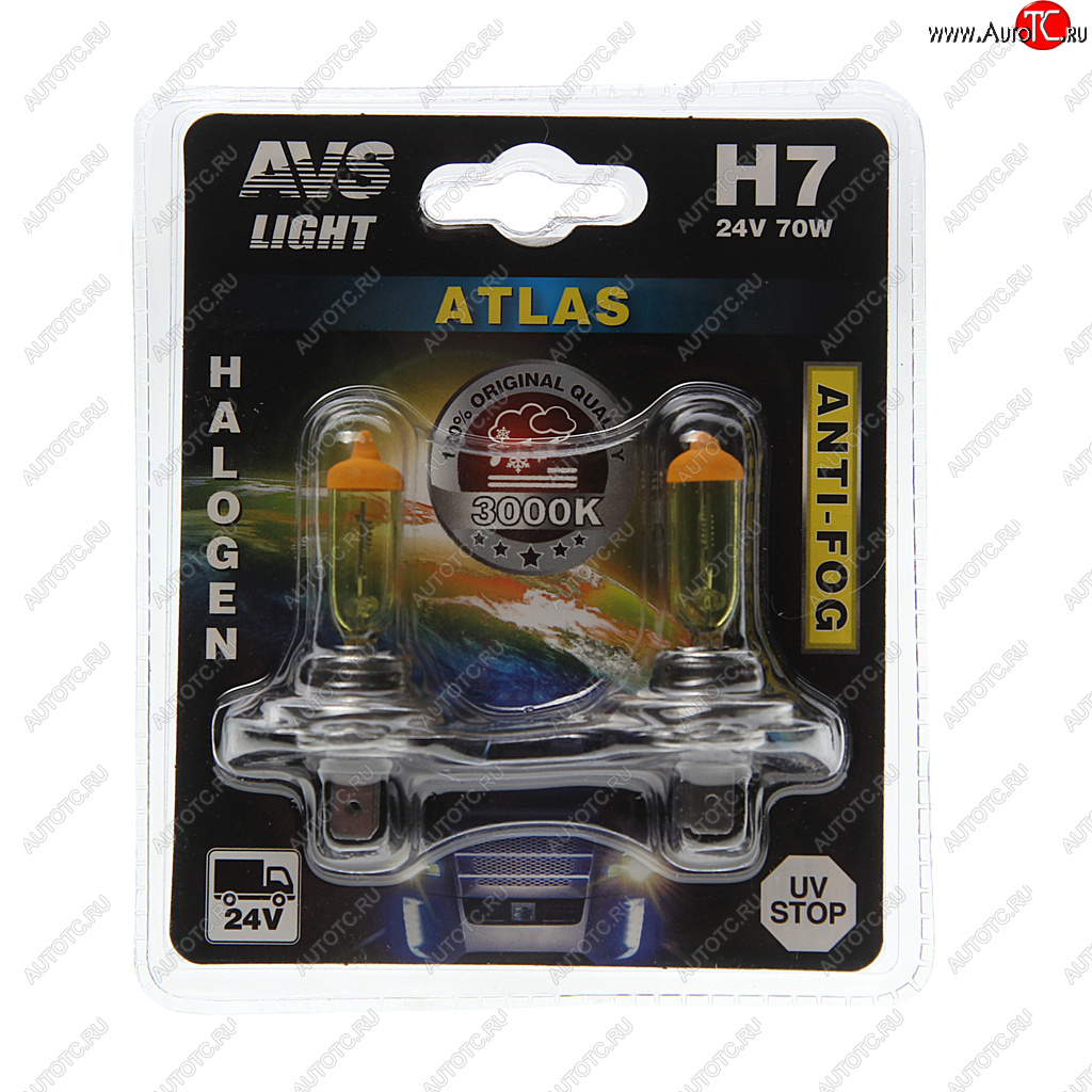599 р. Лампа 24V H7 70W PX26d блистер (2шт.) Anti-fog AVS AVS a78630s AVS a78630s  с доставкой в г. Кемерово
