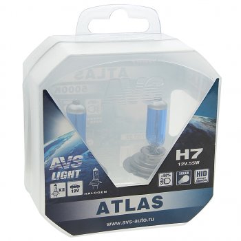 599 р. Лампа 12V H7 PX26d 55W бокс (2шт.) Atlas AVS AVS a78909s  с доставкой в г. Кемерово. Увеличить фотографию 1