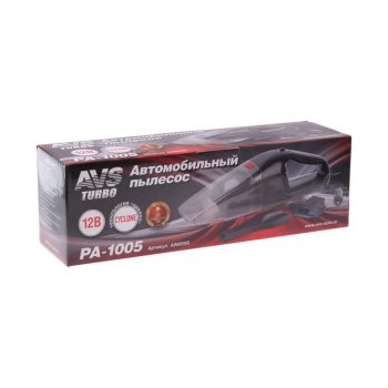1 089 р. Пылесос автомобильный 12V 60W в прикуриватель (2 насадки) Turbo AVS AVS a80859s  с доставкой в г. Кемерово. Увеличить фотографию 2