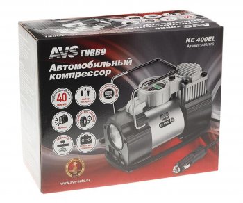 4 799 р. Компрессор автомобильный 40лмин. 10атм. 14А 12V в прикуриватель (фонарь) Turbo AVS AVS a80977s  с доставкой в г. Кемерово. Увеличить фотографию 4