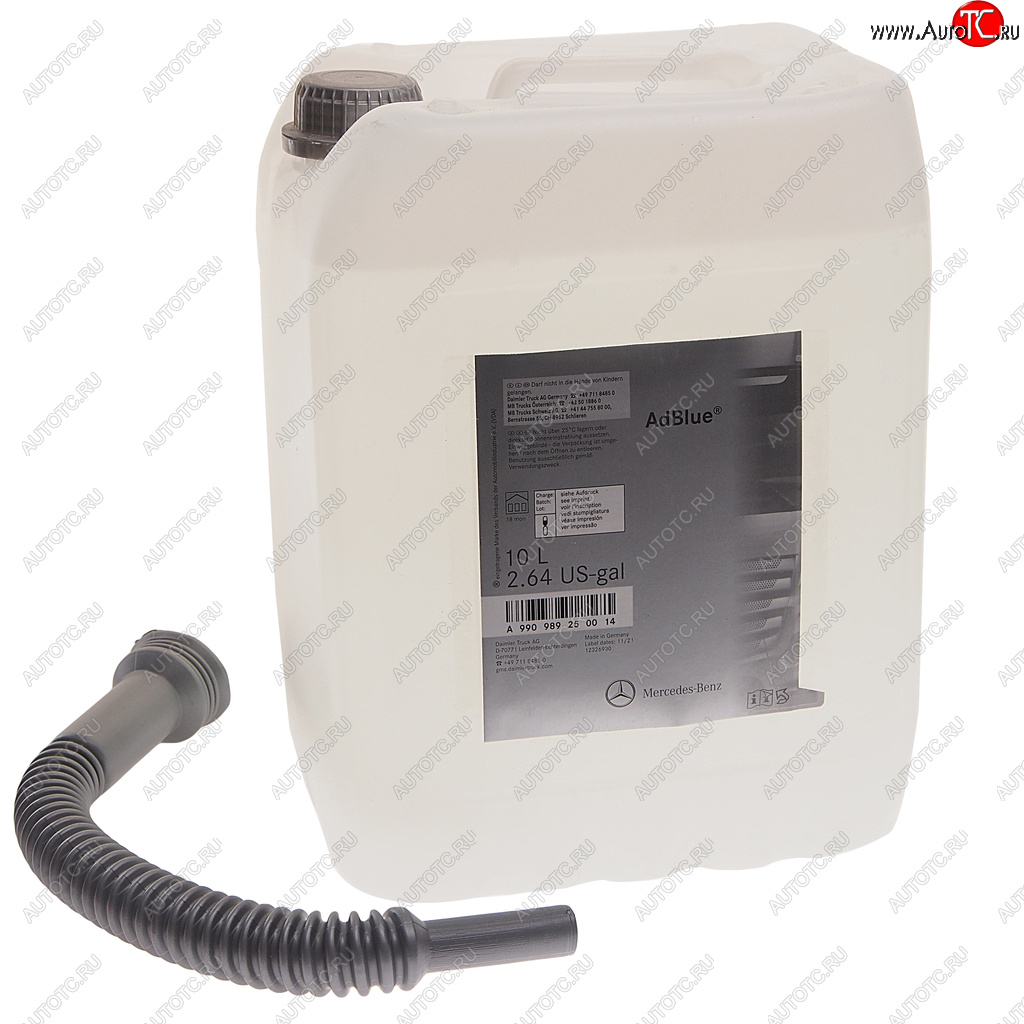 4 999 р. Жидкость адсорбирующая AdBlue 10л MERCEDES MERCEDES a990989250014 MERCEDES a990989250014  с доставкой в г. Кемерово