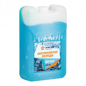 143 р. Аккумулятор холода 160г водно-солевой (жесткий) AIRLINE AIRLINE aac-01  с доставкой в г. Кемерово. Увеличить фотографию 3