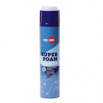 339 р. Очиститель салона универсальный пенный 650мл аэрозоль Super Foam Cleaner AIM-ONE AIM-ONE ac-2100  с доставкой в г. Кемерово. Увеличить фотографию 1