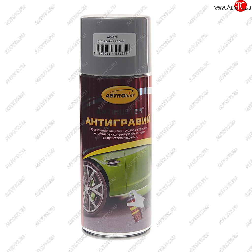 389 р. Антигравий серый аэрозоль 0.52л ASTROHIM ASTROHIM ac-478  с доставкой в г. Кемерово