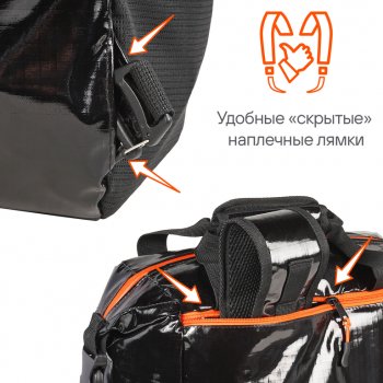5 749 р. Сумка изотермическая-рюкзак 19л 31х39х16см черно-оранжевая AIRLINE AIRLINE adcb011  с доставкой в г. Кемерово. Увеличить фотографию 7