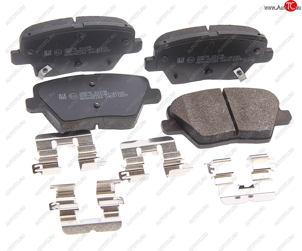 5 449 р. Колодки тормозные HYUNDAI i30 (17-) задние дисковые (4шт.) BLUE PRINT BLUE PRINT adg042184 BLUE PRINT adg042184  с доставкой в г. Кемерово