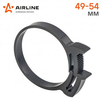 39 р. Хомут 49-549 мм, силовой зубчатый замок, пластик (ПА66) черный AIRLINE AIRLINE adhc010  с доставкой в г. Кемерово. Увеличить фотографию 2