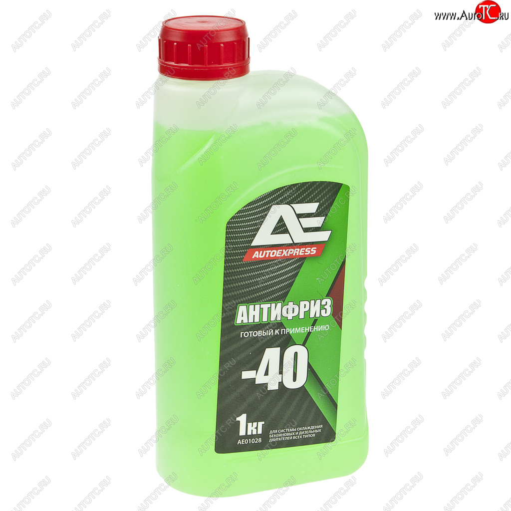 173 р. Антифриз зеленый -40C 1кг G11 GREEN AUTOEXPRESS ТИТАН-СМ ae-01028  с доставкой в г. Кемерово