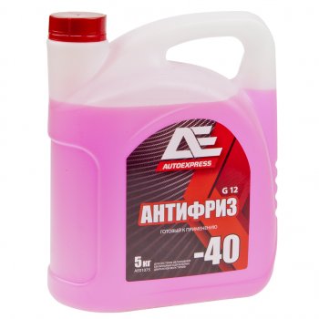 899 р. Антифриз красный -40C 5кг G12 RED AUTOEXPRESS ТИТАН-СМ ae-01075  с доставкой в г. Кемерово. Увеличить фотографию 1