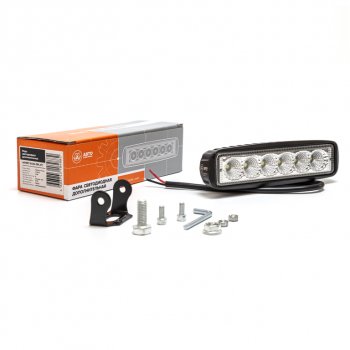 659 р. Фара рабочего света 155х70х40мм E-18W 6LED (рассеянный свет) AVTOELECTRICA AVTOELECTRICA ae18rt-6led-drl-pc ае  с доставкой в г. Кемерово. Увеличить фотографию 9