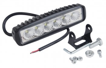 659 р. Фара рабочего света 155х70х40мм E-18W 6LED (рассеянный свет) AVTOELECTRICA AVTOELECTRICA ae18rt-6led-drl-pc ае  с доставкой в г. Кемерово. Увеличить фотографию 1
