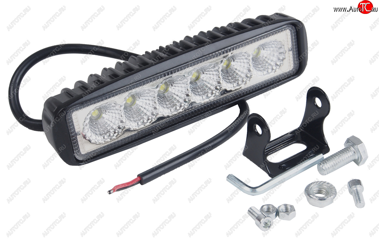 659 р. Фара рабочего света 155х70х40мм E-18W 6LED (рассеянный свет) AVTOELECTRICA AVTOELECTRICA ae18rt-6led-drl-pc ае  с доставкой в г. Кемерово