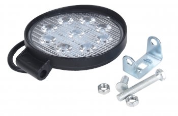 479 р. Фара рабочего света круглая 115х142x28мм 27W 9LED (направленный свет) AVTOELECTRICA AVTOELECTRICA ae27r-9led-28hc ае  с доставкой в г. Кемерово. Увеличить фотографию 1
