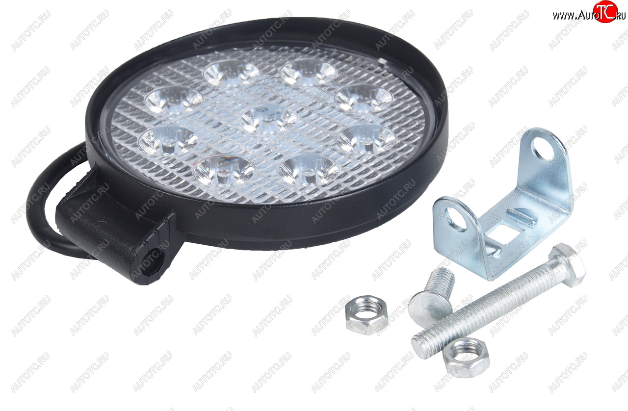 479 р. Фара рабочего света круглая 115х142x28мм 27W 9LED (направленный свет) AVTOELECTRICA AVTOELECTRICA ae27r-9led-28hc ае  с доставкой в г. Кемерово