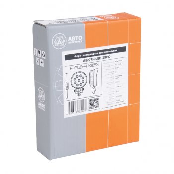 479 р. Фара рабочего света круглая 115х142x28мм 27W 9LED (рассеянный свет) AVTOELECTRICA AVTOELECTRICA ae27r-9led-28pc ае  с доставкой в г. Кемерово. Увеличить фотографию 4