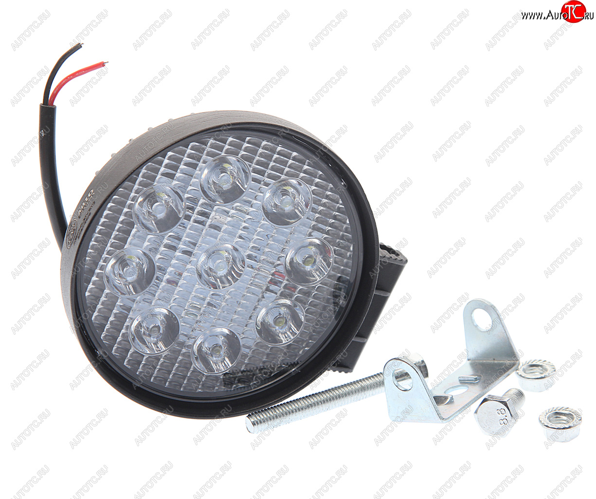 569 р. Фара рабочего света круглая 115х142x42мм 27W 9LED (направленный свет) AVTOELECTRICA AVTOELECTRICA ae27r-9led-42hc ае  с доставкой в г. Кемерово