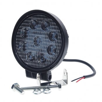 569 р. Фара рабочего света круглая 115х142x42мм 27W 9LED (рассеянный свет) AVTOELECTRICA AVTOELECTRICA ae27r-9led-42pc ае  с доставкой в г. Кемерово. Увеличить фотографию 1