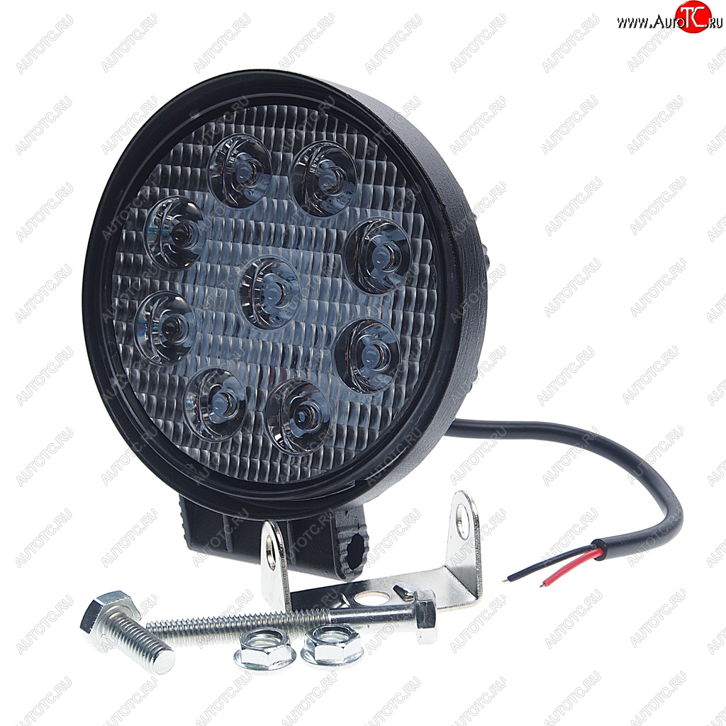 569 р. Фара рабочего света круглая 115х142x42мм 27W 9LED (рассеянный свет) AVTOELECTRICA AVTOELECTRICA ae27r-9led-42pc ае  с доставкой в г. Кемерово