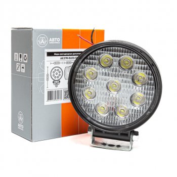 869 р. Фара рабочего света круглая 115х142x55мм 27W 9LED (рассеянный свет) AVTOELECTRICA AVTOELECTRICA ae27r-9led-55pc ае  с доставкой в г. Кемерово. Увеличить фотографию 4