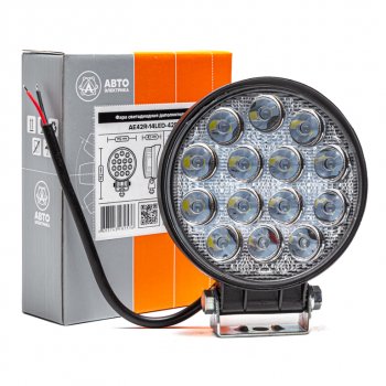689 р. Фара рабочего света 115х142х42мм 42W (рассеянный свет) круглая AVTOELECTRICA AVTOELECTRICA ae42r-14led-42pc ае  с доставкой в г. Кемерово. Увеличить фотографию 5