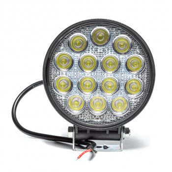 1 179 р. Фара рабочего света 115х142х55мм 42W (рассеянный свет) круглая AVTOELECTRICA AVTOELECTRICA ae42r-14led-55pc ае  с доставкой в г. Кемерово. Увеличить фотографию 6