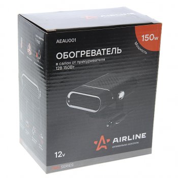 1 079 р. Обогреватель автомобильный 12V 150Вт AIRLINE AIRLINE aeau001  с доставкой в г. Кемерово. Увеличить фотографию 3