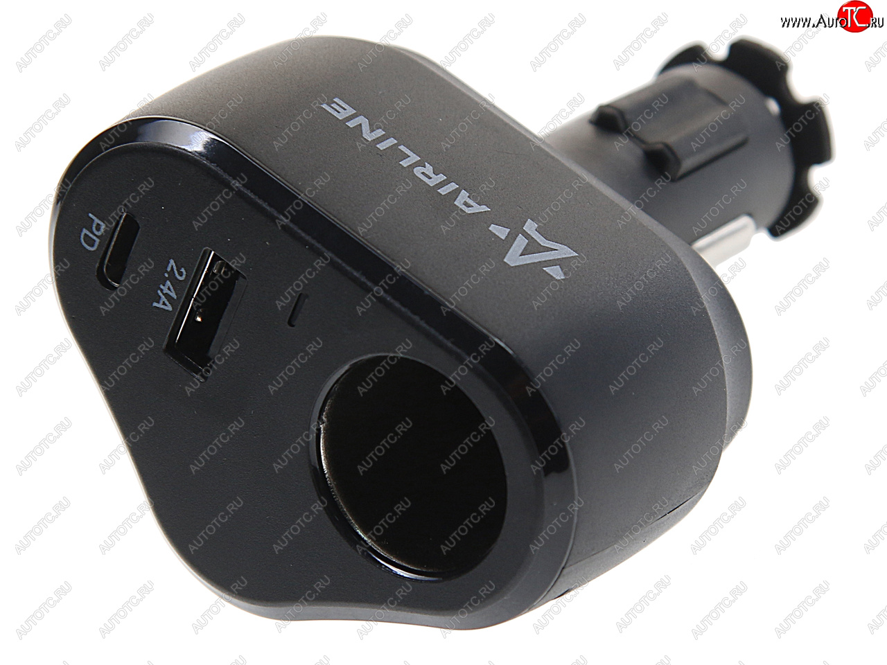 1 199 р. Разветвитель прикуривателя 1-но гнездовой 12V 2USB AIRLINE AIRLINE aebd033  с доставкой в г. Кемерово