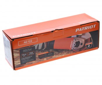 5 999 р. Машина углошлифовальная 860Вт 125мм 6000-11000обмин. PATRIOT PATRIOT ag 122  с доставкой в г. Кемерово. Увеличить фотографию 4