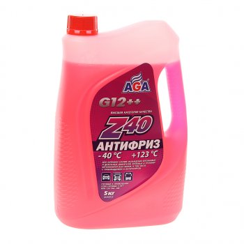 1 449 р. Антифриз красный -40C 5л Antifreeze Z40 AGA AGA aga002z  с доставкой в г. Кемерово. Увеличить фотографию 1