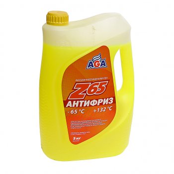 1 559 р. Антифриз желтый -65C 5л Antifreeze Z65 AGA AGA aga043z  с доставкой в г. Кемерово. Увеличить фотографию 1
