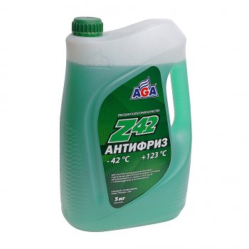 1 439 р. Антифриз зеленый -42C 5л Antifreeze Z42 AGA AGA aga049z  с доставкой в г. Кемерово. Увеличить фотографию 1