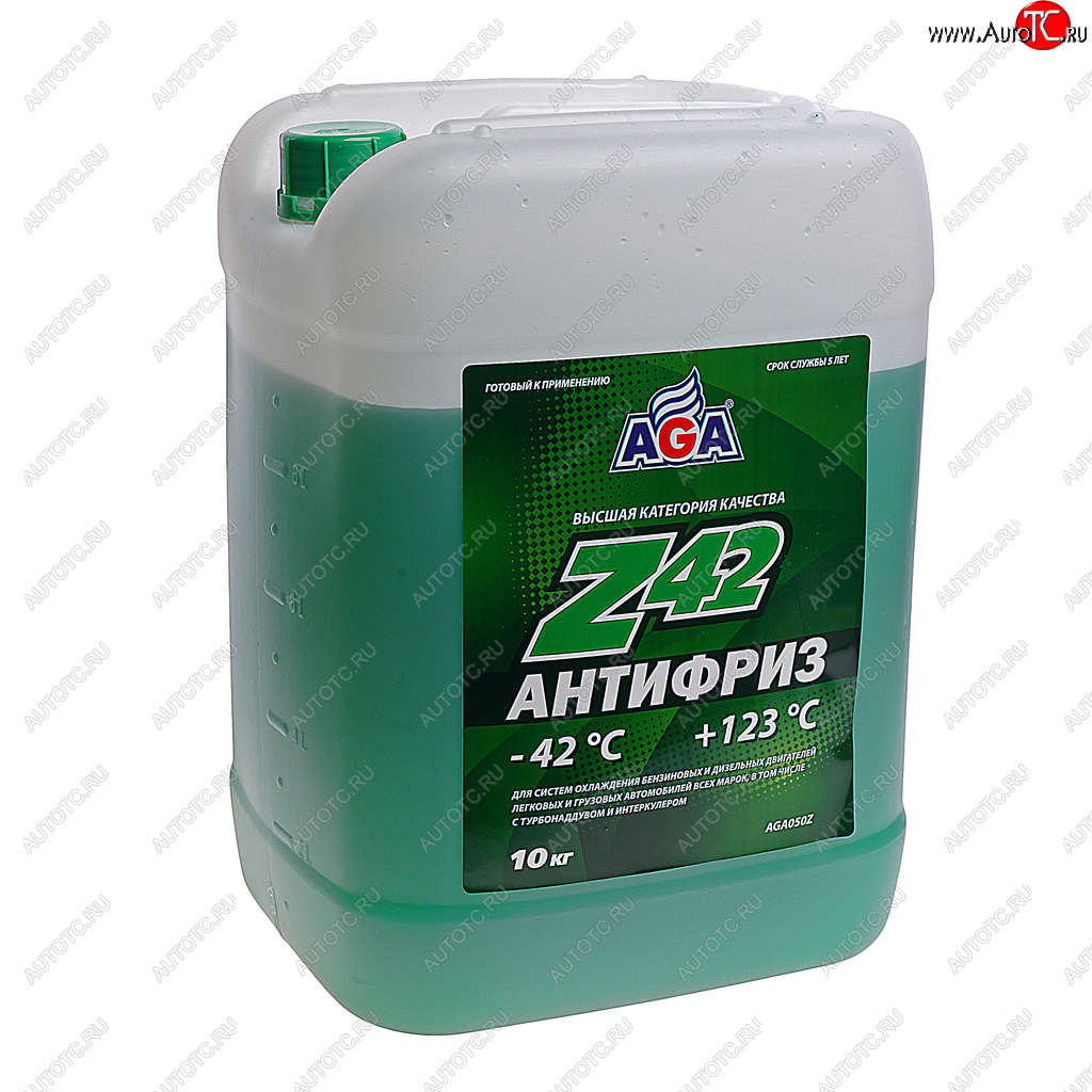 2 769 р. Антифриз зеленый -42C 10кг Antifreeze Z42 AGA AGA aga050z  с доставкой в г. Кемерово