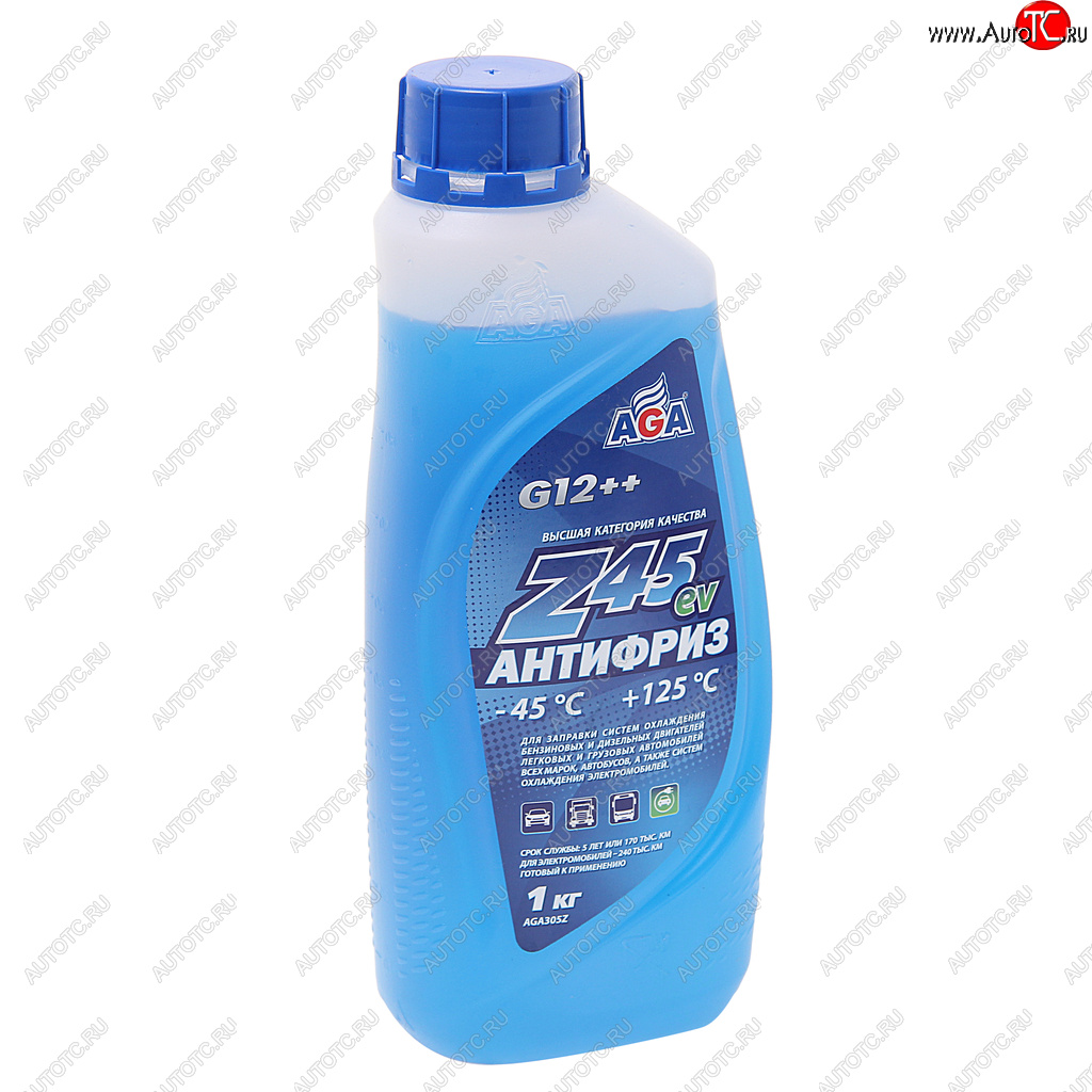489 р. Антифриз синий -45C 1кг Antifreeze G12++ AGA AGA aga305z  с доставкой в г. Кемерово
