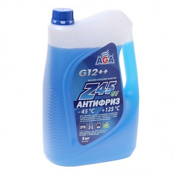 1 599 р. Антифриз синий -45C 5кг Antifreeze G12++ AGA AGA aga306z  с доставкой в г. Кемерово. Увеличить фотографию 1