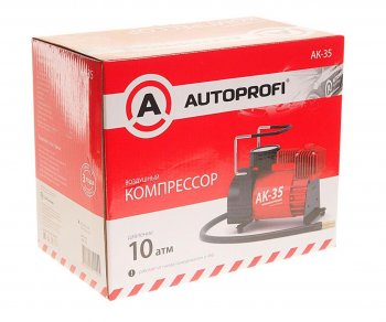 4 549 р. Компрессор автомобильный 35лмин. 10атм. 14A 150W 12V в прикуриватель AUTOPROFI AUTOPROFI ak-35  с доставкой в г. Кемерово. Увеличить фотографию 3
