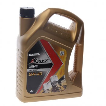 1 699 р. Масло моторное DRIVE SN/CF 5W-40 синт.4л AKROSS AKROSS aks0002mof AKROSS aks0002mof  с доставкой в г. Кемерово. Увеличить фотографию 1