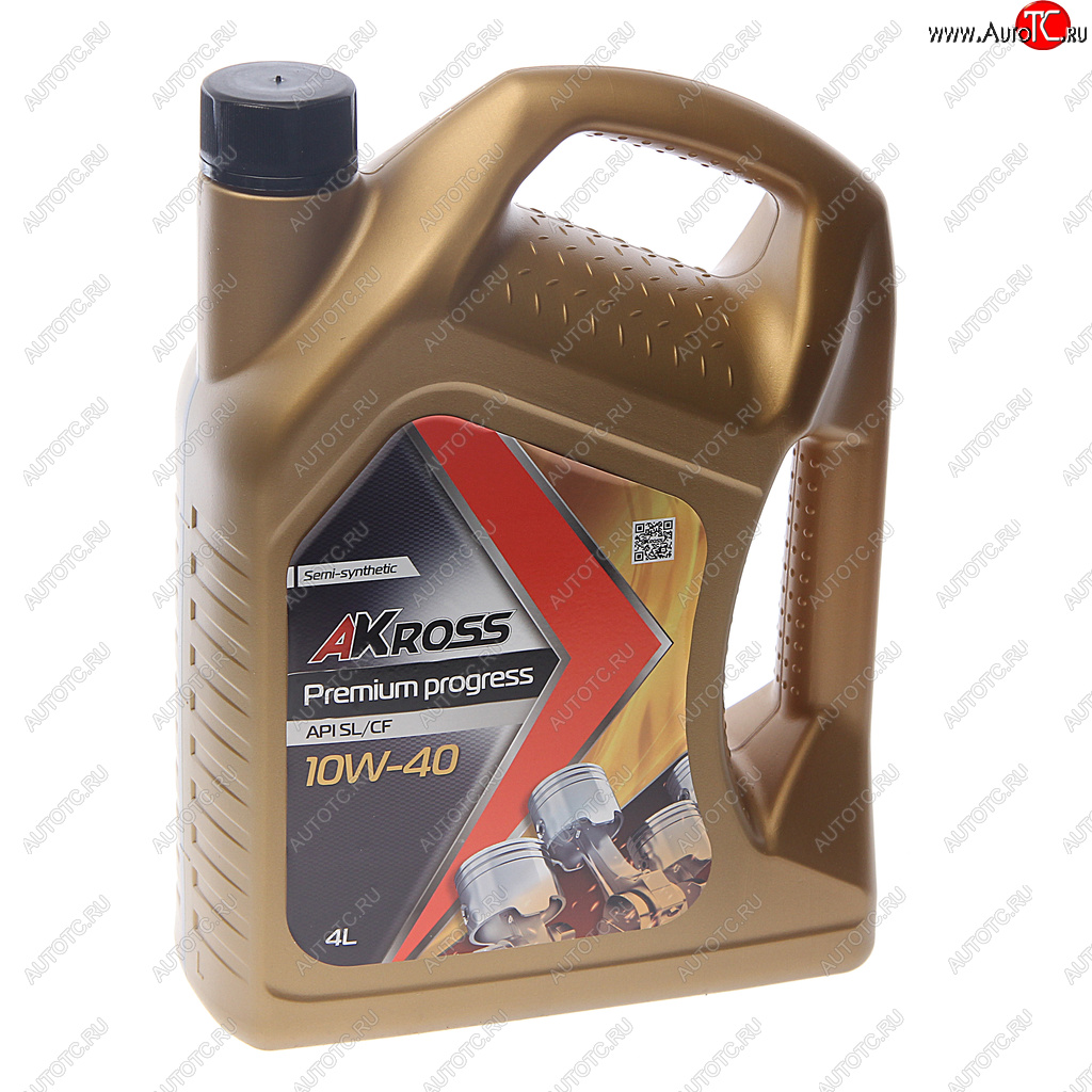 1 339 р. Масло моторное PREMIUM PROGRESS SLCF 10W-40 псинт.4л AKROSS AKROSS aks0002mos  с доставкой в г. Кемерово