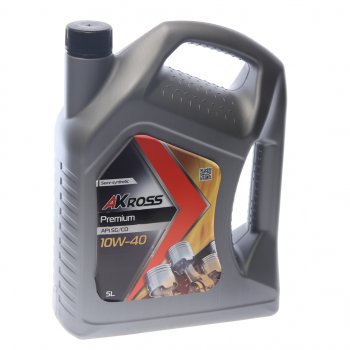 1 389 р. Масло моторное PREMIUM SG/CD 10W-40 п/синт.5л AKROSS AKROSS aks0008mos AKROSS aks0008mos  с доставкой в г. Кемерово. Увеличить фотографию 1