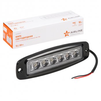 799 р. Фара рабочего света 185х60x35мм 18Вт 6LED врезная прямоугольная AIRLINE AIRLINE aled007  с доставкой в г. Кемерово. Увеличить фотографию 4