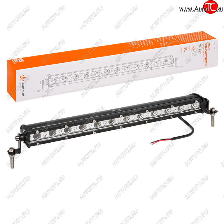 1 329 р. Фара рабочего света 343х30х47мм 18W 12LED AIRLINE AIRLINE aled063  с доставкой в г. Кемерово