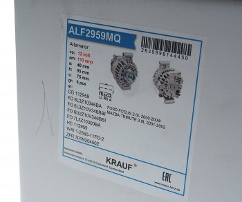 14 699 р. Генератор FORD Mondeo (00-) KRAUF KRAUF alf2959mq  с доставкой в г. Кемерово. Увеличить фотографию 4