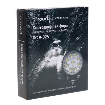 519 р. Фара рабочего света 120x105x21мм 27Вт (9 светодиодов) IP67 Allroad LUMEN LUMEN alr27wsf  с доставкой в г. Кемерово. Увеличить фотографию 4